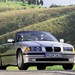 BMW E36 325i convertible: silver front angle, hero shot