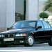 BMW E36 3-Series sedan: black front quarter