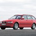 2002 BMW E46 3-Series Touring: red front quarter hero shot