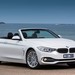 2014 BMW F33 4-Series Convertible 420d Luxury Line: white front quarter (Australia)