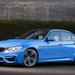 BMW F80 M3 Sedan: blue front quarter (Aus)