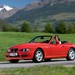 1997 BMW E36/7 Z3 Roadster: red front quarter