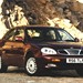 1997 Daewoo V100 Leganza: burgundy front quarter