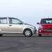 2005 Daihatsu M300 Sirion: silver profile and red front two shot