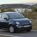 2008 Fiat 500: blue front quarter wide shot (Australia)