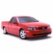 2002 Ford BA.I Falcon Ute styleside: red front quarter