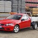 2008 Ford FG.I Falcon Ute cab chassis: red front quarter