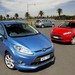 2009 Ford WS Fiesta range: blue, red and grey