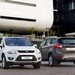 2012 Ford TE Kuga: white front and brown rear (Australia)