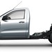 2011 Ford PX Ranger cab chassis: single cab silver profile