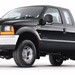 2001 Ford Super Duty F-250 utility extended cab: black front quarter (Australia)