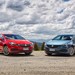 2016 Vauxhall Astra: silver and red, two shot