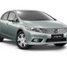 2012 Honda FB4 Civic Hybrid: green tint front quarter studio