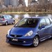 2002 Honda GD3 Jazz VTi and GD1 GLi: blue and light blue two shot (Australia)