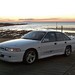 1992 HSV VP GTS: white side angle beach