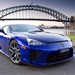 2011 Lexus LFA10 LFA: blue in front of Harbour Bridge (Australia)