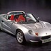 Lotus Series I Elise: silver front quarter from above