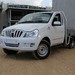 2013 Mahindra Genio single cab chassis: white front angle