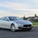 2014 Maserati Mk.6 Quattroporte D: silver front quarter wide shot (Aus)