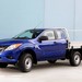 2011 Mazda Mk.2 BT-50 Freestyle cab chassis: blue front quarter (Australia)