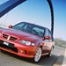 2004 MG ZS 180: red front angle on bridge (UK)