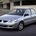 2003 Mitsubishi CH.I Lancer ES sedan: silver front quarter (Australia)