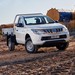 2015 Mitsubishi Triton GLX single cab: white front angle