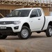 Mitsubishi ML Triton dual cab utility: white front quarter (Australia)