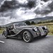 2012 Morgan Plus 8: black front angle driving