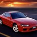 2000 Nissan S15 200SX: red front quarter