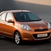 2010 Nissan K13.I Micra: orange front quarter (UK)