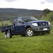 2008 Nissan D40 Navara single cab chassis: blue front quarter (Australia)