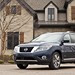 2014 Nissan R52 Pathfinder Platinum: blue front angle in courtyard