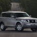 2013 Nissan Y62 Patrol Ti-L: silver front quarter (Australia)