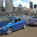 2003 Peugeot T5 307 CC: blue and silver two shot (Australia)