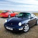 Porsche 964 911 Coupe: blue and red two shot