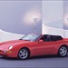 1992 Porsche 968 Cabriolet: red side front angle