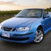 2003 Saab Mk.2-I 9-3 Convertible: gold front quarter