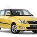 2011 Skoda 5J Fabia 77TSI: yellow front quarter (Australia)