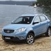 2011 Ssangyong C200 Korando: blue front angle on beach