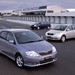 2001 Toyota E120.I Corolla Levin hatch, Conquest sedan and Ascent wagon: three shot (Australia)