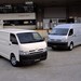 2005 Toyota Mk.5-I HiAce LWB and SLWB: white and silver two shot