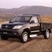 2005 Toyota Mk.7-I Hilux single cab chassis: black front quarter (Australia)