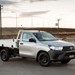 2015 Toyota Mk.8 Hilux Workmate 4x2 single cab: silver front quarter